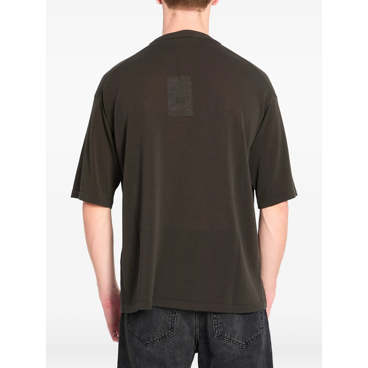 ribbed crew neck T-shirt - Img 4