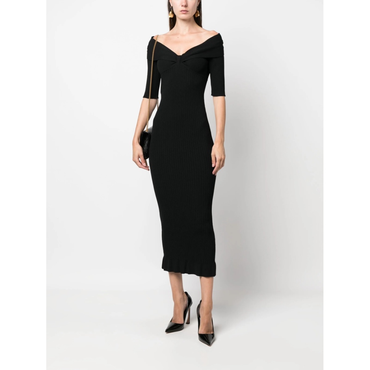 ribbed-knit midi dress - Img 2