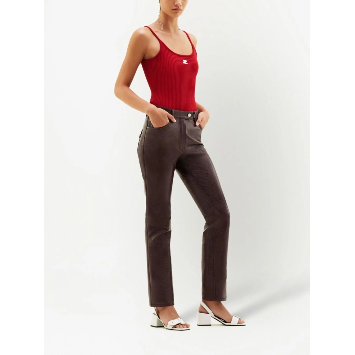 ribbed-knit ribbed tank-top - Img 3