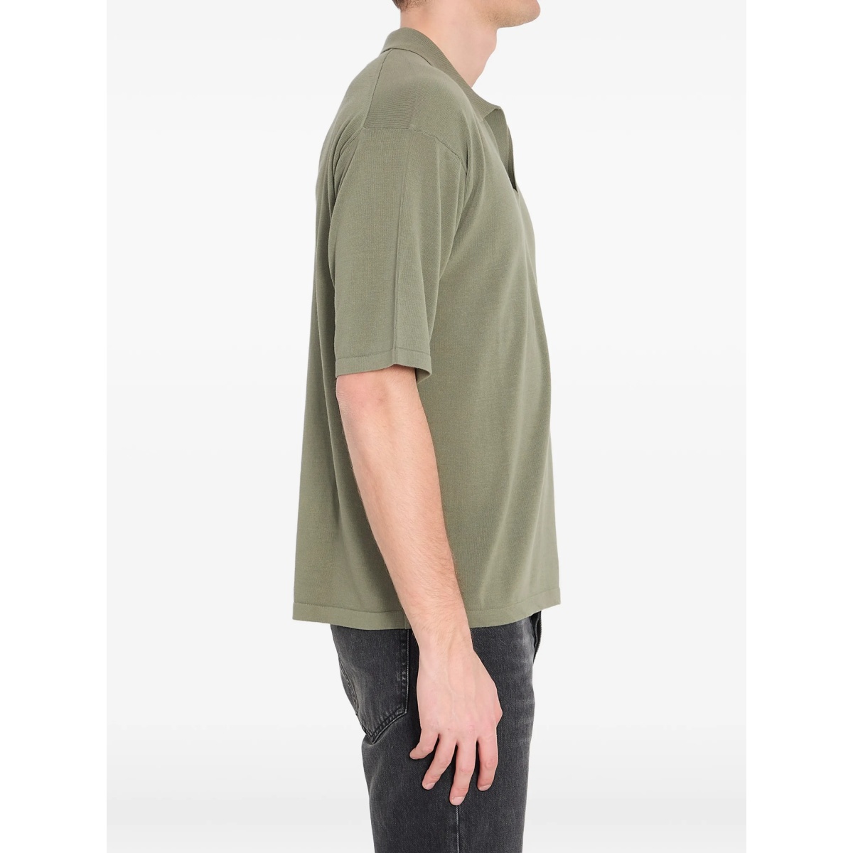 ribbed V-neck T-shirt - Img 3