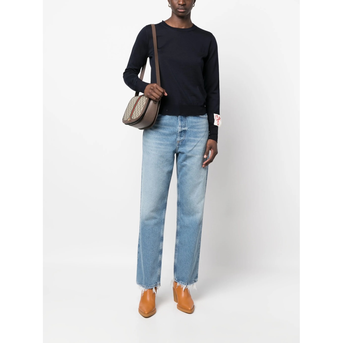 ripped-detailing wool jumper - Img 2