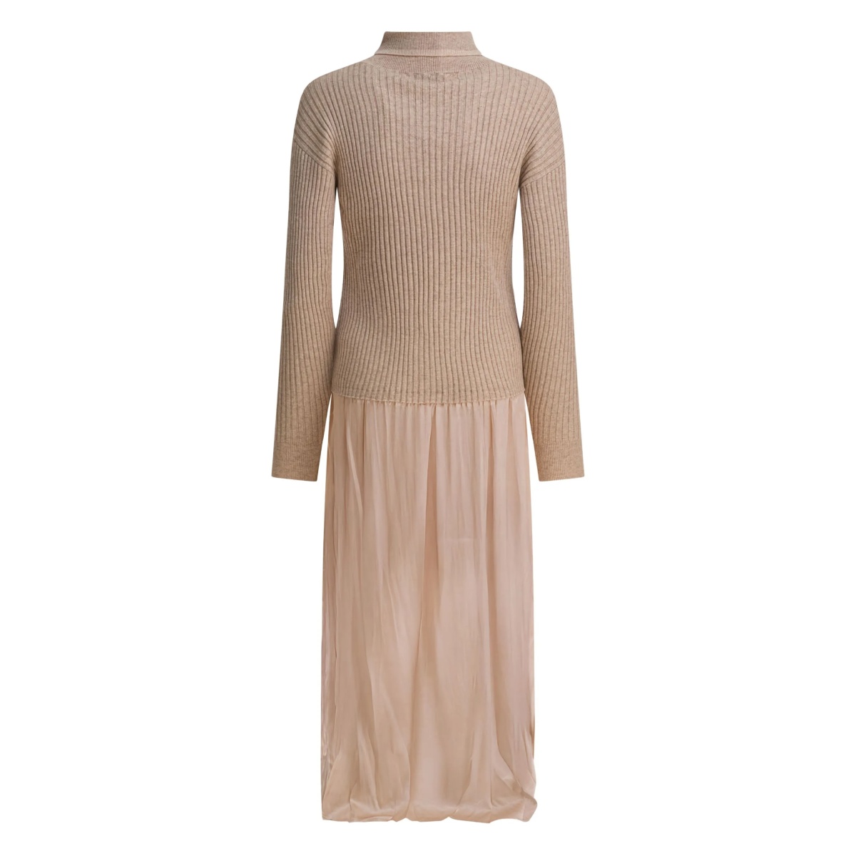 roll-neck ribbed dress - Img 3