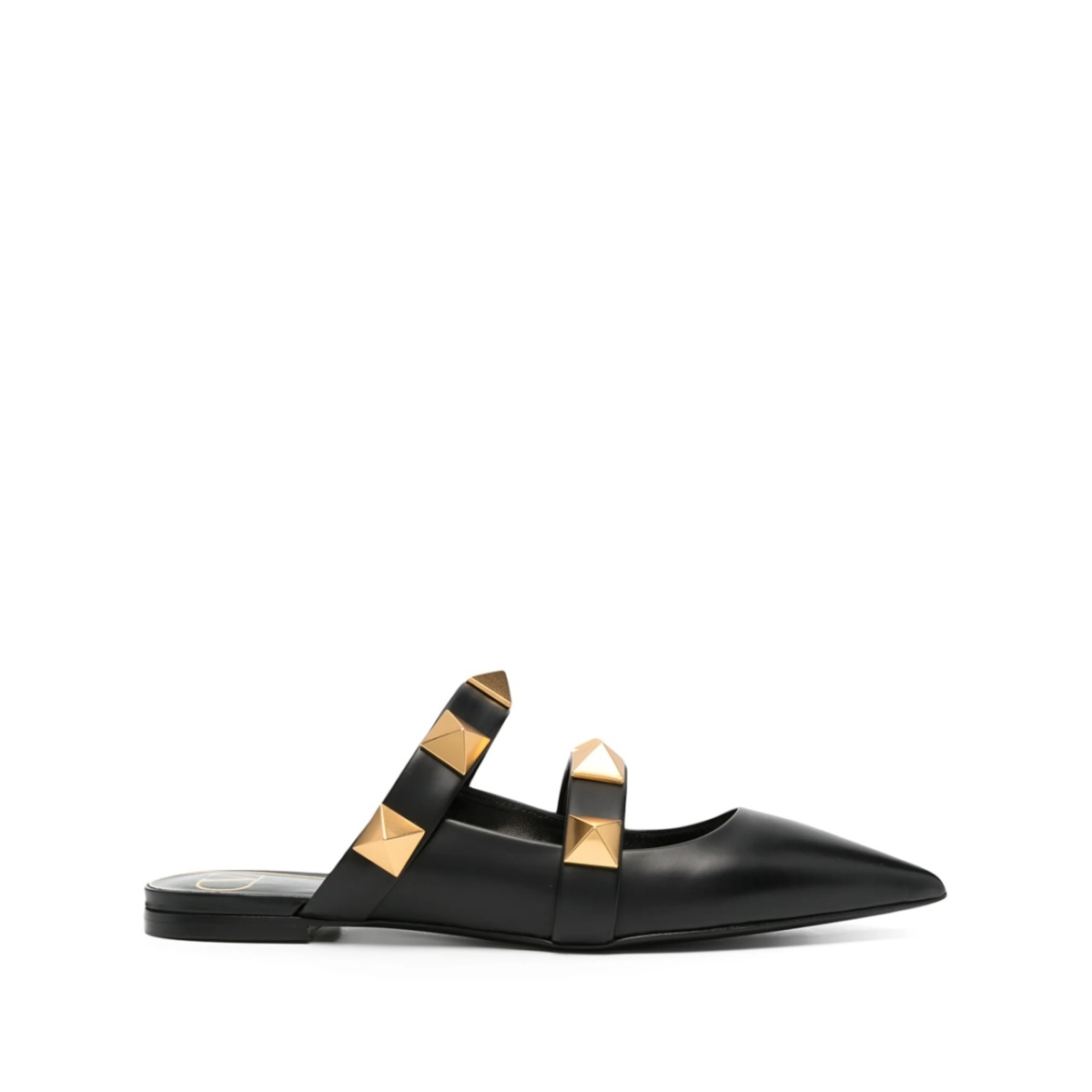 Roman Stud flat mules