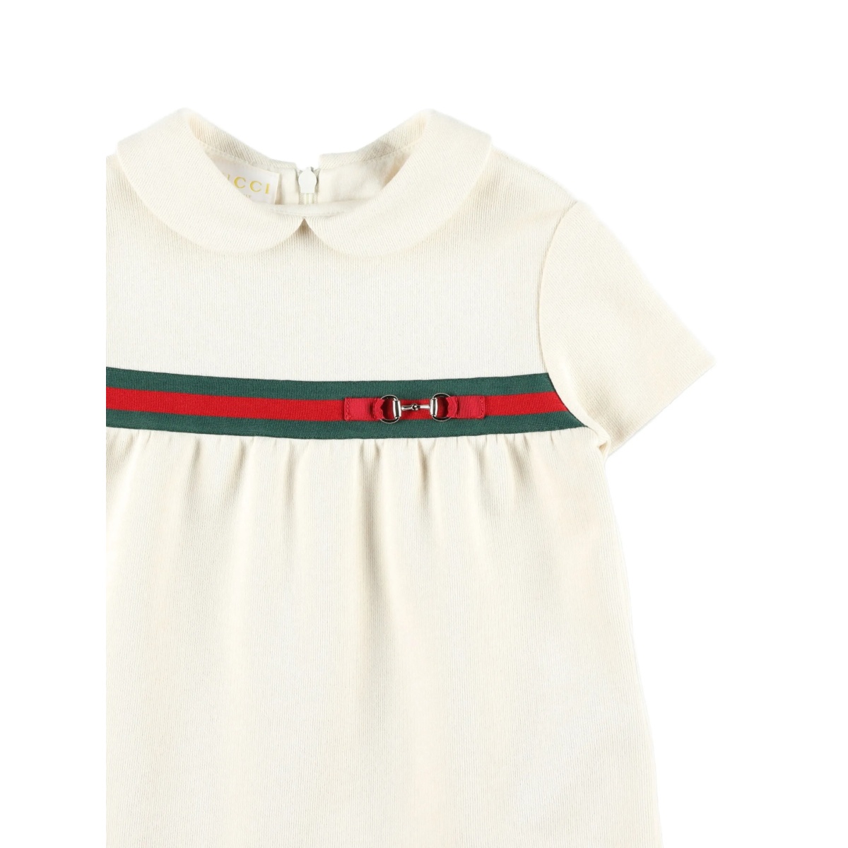 round-collar short-sleeve dress - Img 3