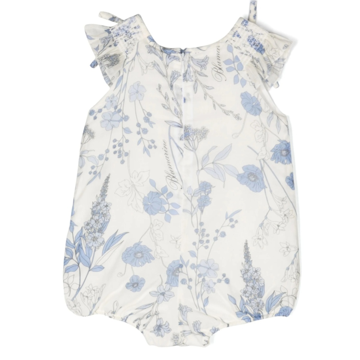ruffle-trim floral-print romper - Img 2