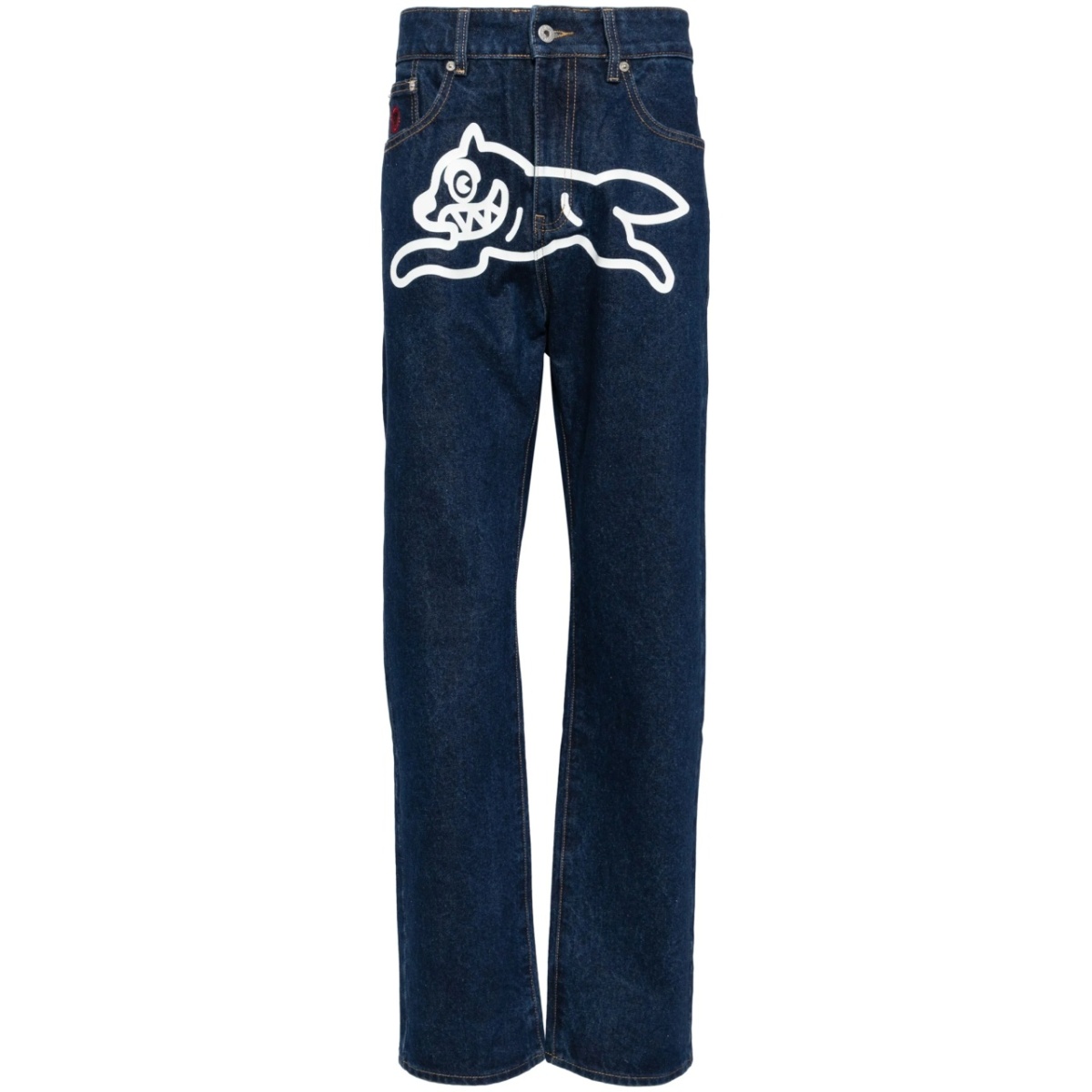 Running Dog-print jeans