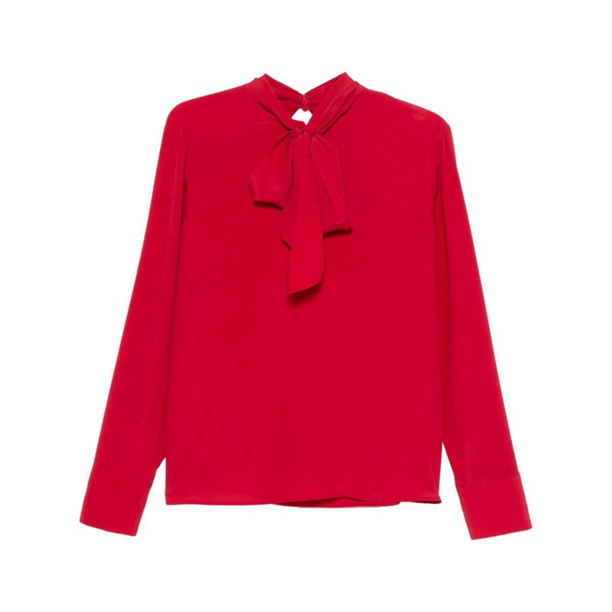 scarf-detailing blouse