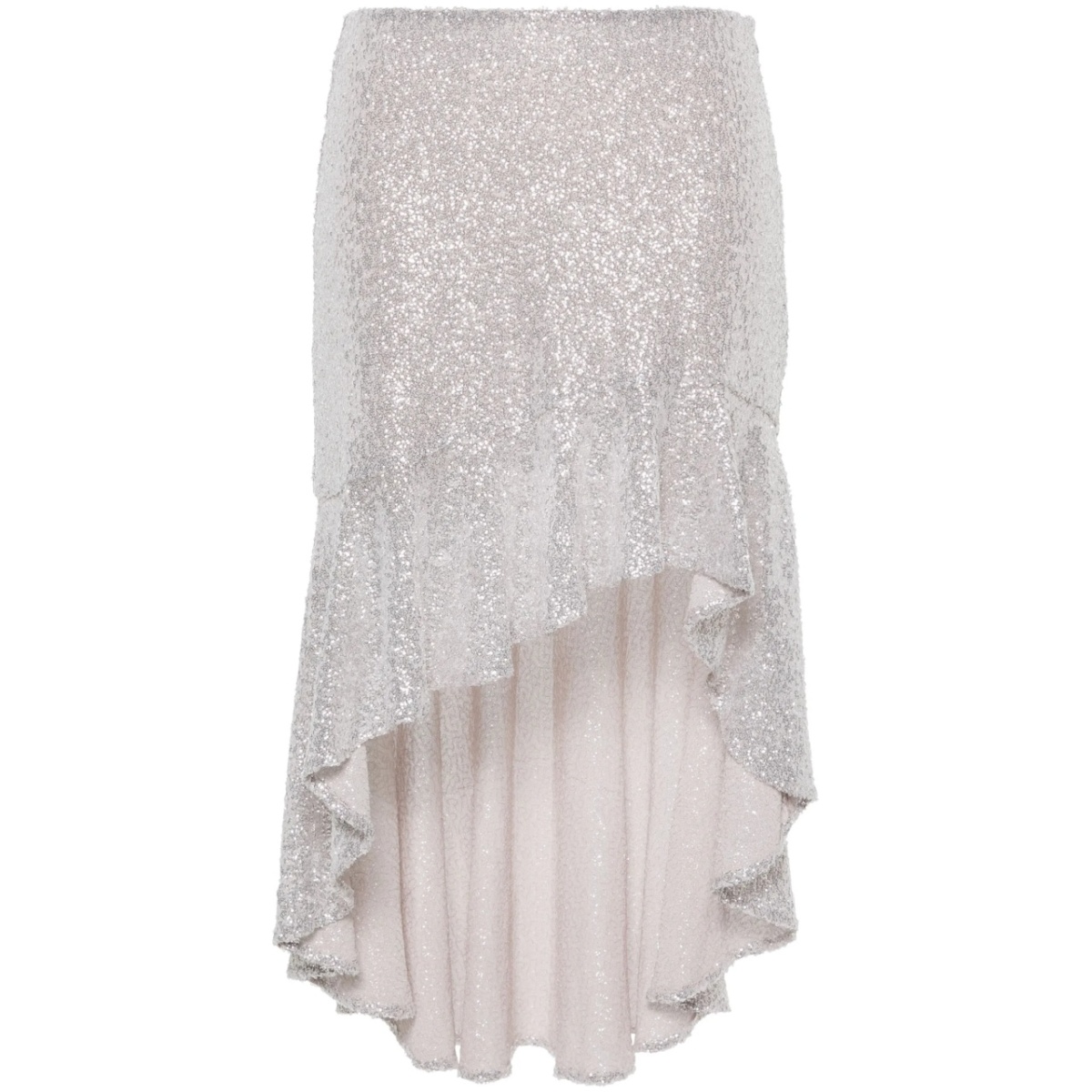 sequin-embellished asymmetric skirt
