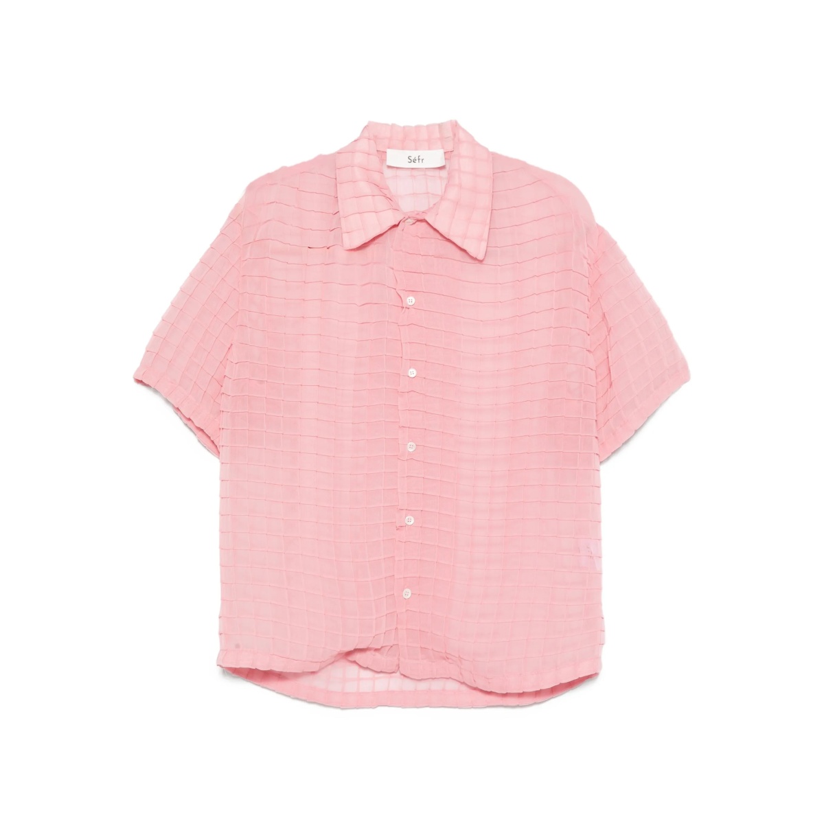 Sergio grid-pattern shirt