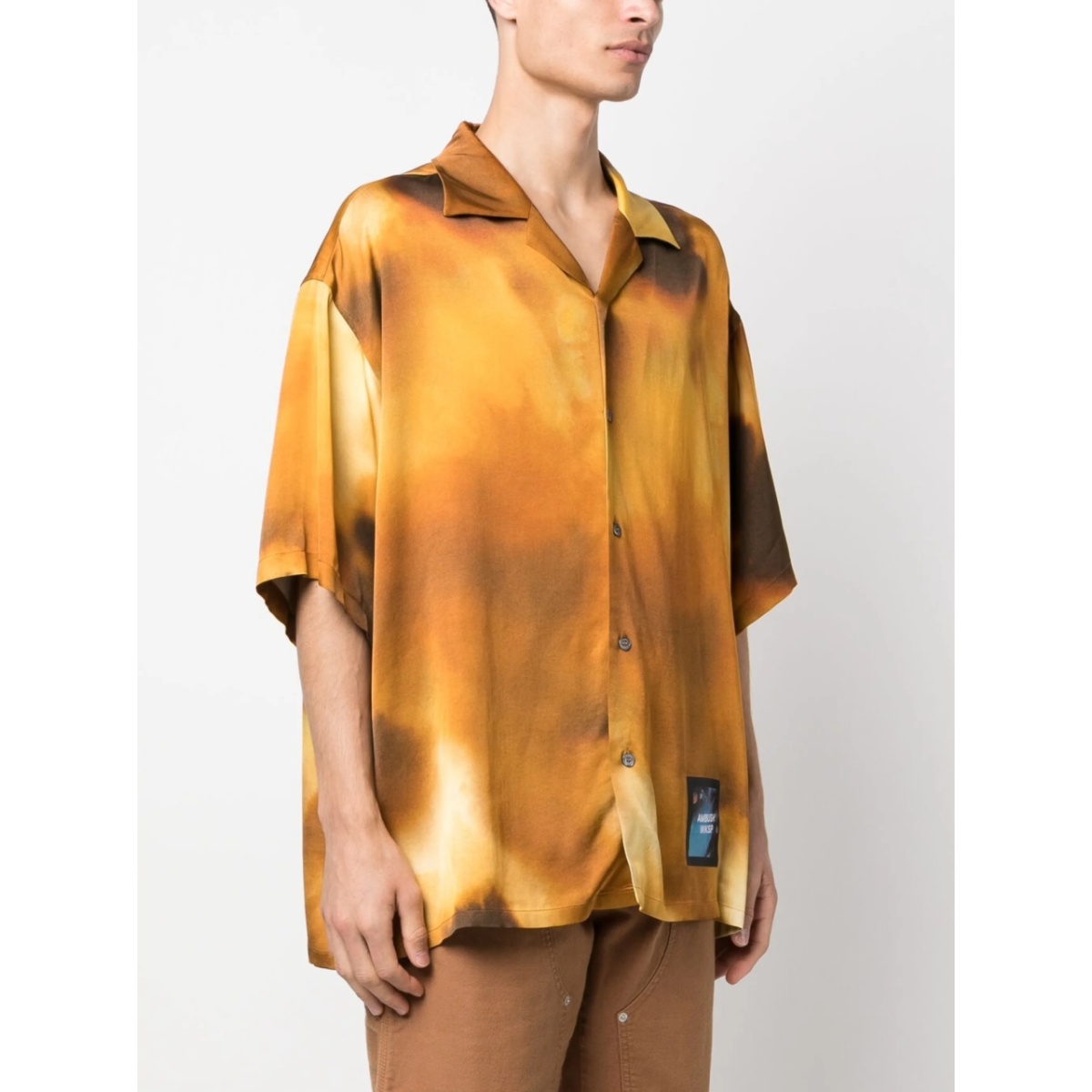 short-sleeved bowling shirt - Img 4