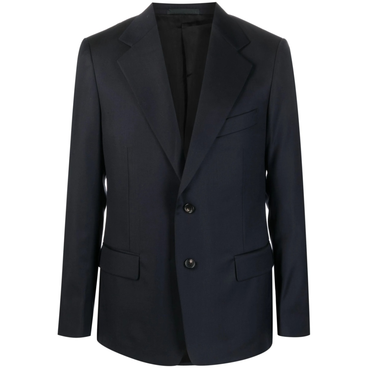 single-breasted button-fastening blazer