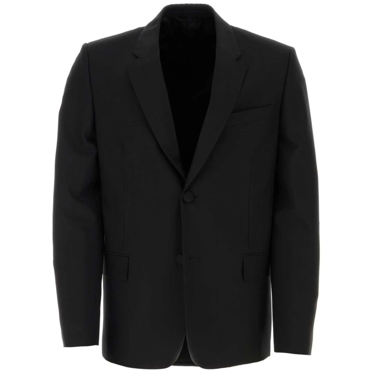 single-breasted wool blazer