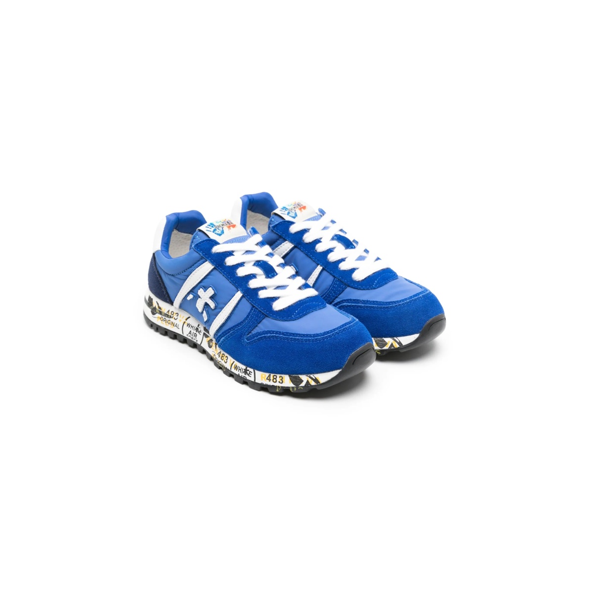Skyb 8001B logo-patch sneakers