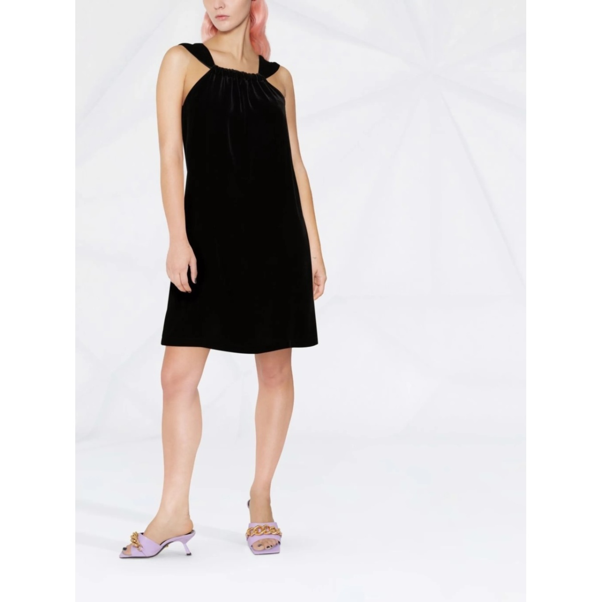 sleeveless shift mini dress - Img 2