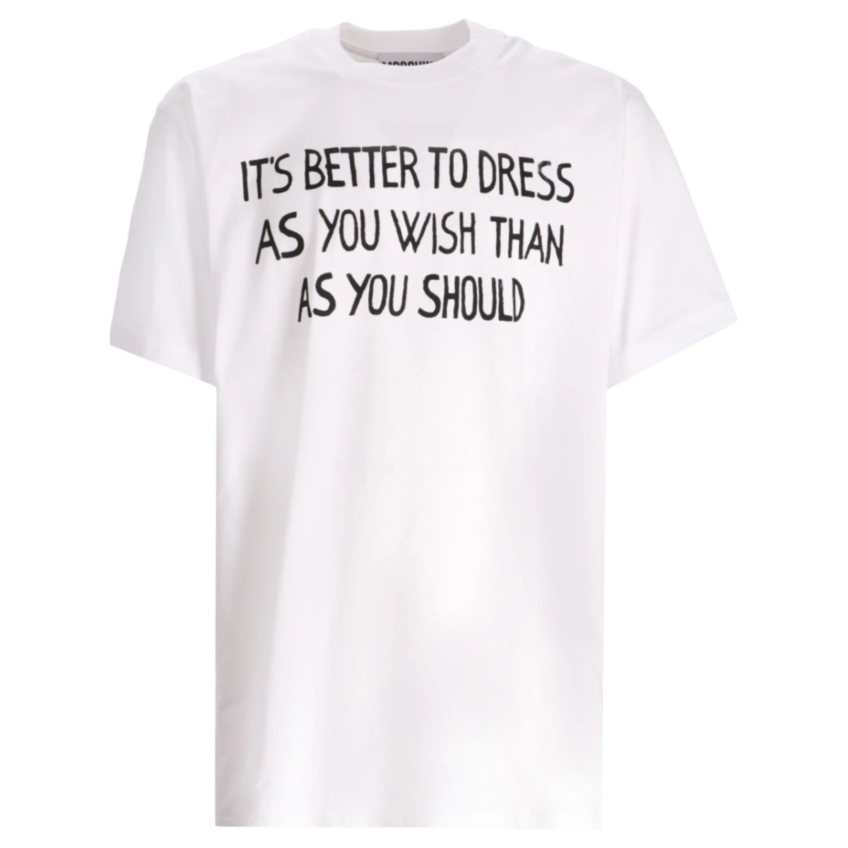 slogan-print T-shirt