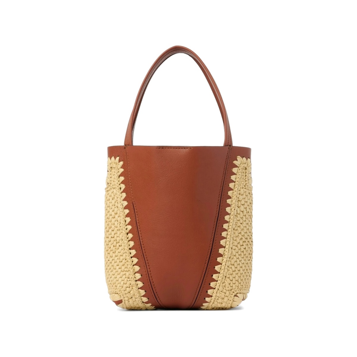 small Chloé Spin woven-pannels charm-detail bucket bag - Img 3