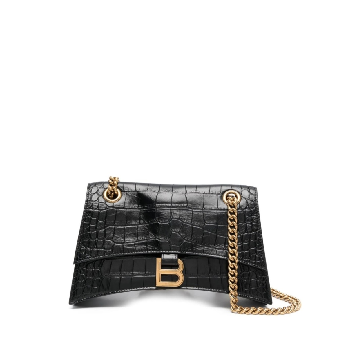 small Crush crocodile-embossed shoulder bag