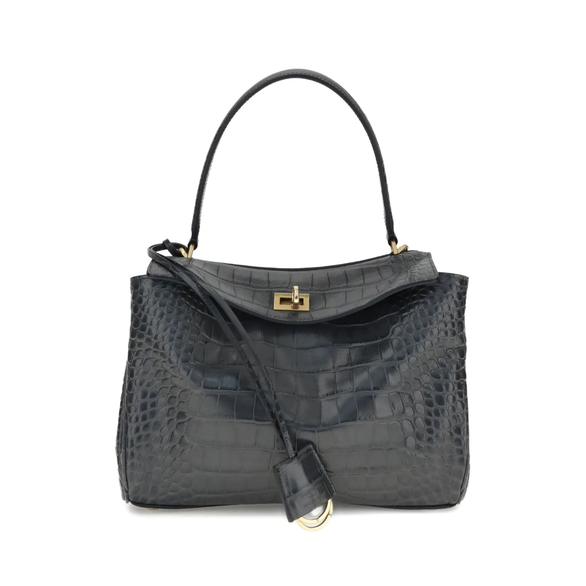 small Rodeo crocodile-embossed shoulder bag