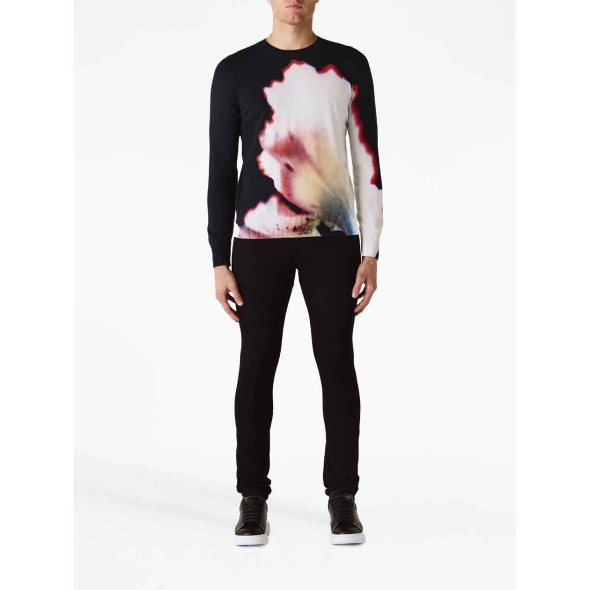 Solarised Flower-print cotton sweatshirt - Img 2