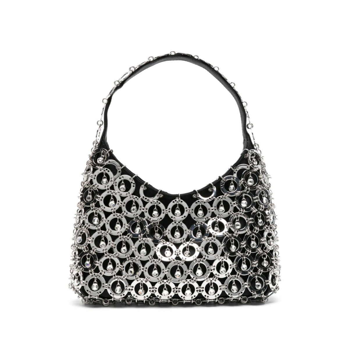 Sphere chainmail-embellished shoulder bag