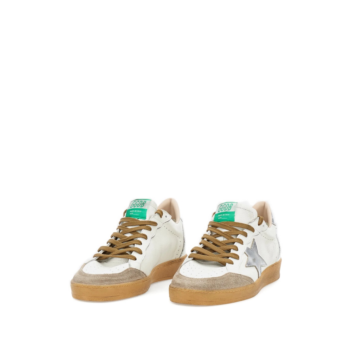 star-applique leather sneakers - Img 2