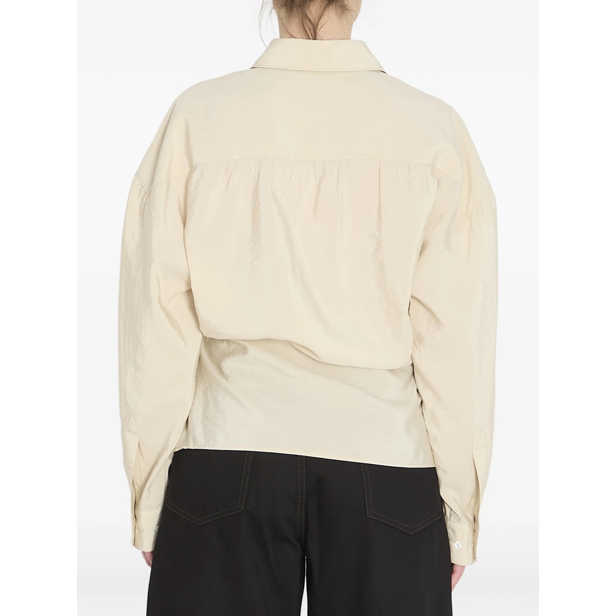 straight collar twisted shirt - Img 4