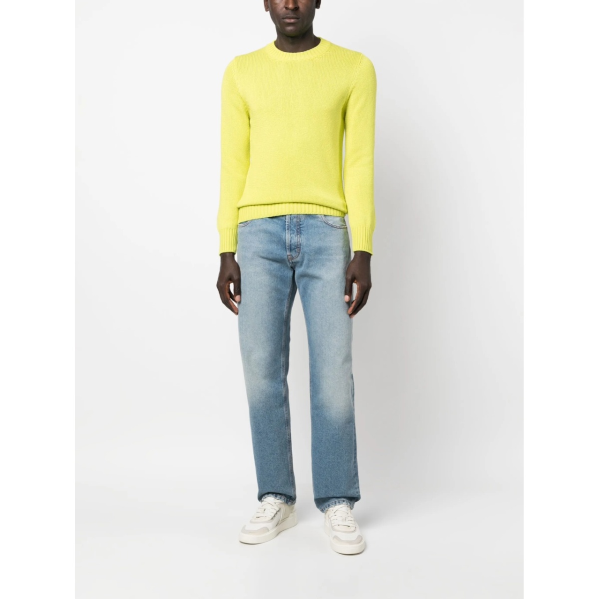 straight-leg washed jeans - Img 2