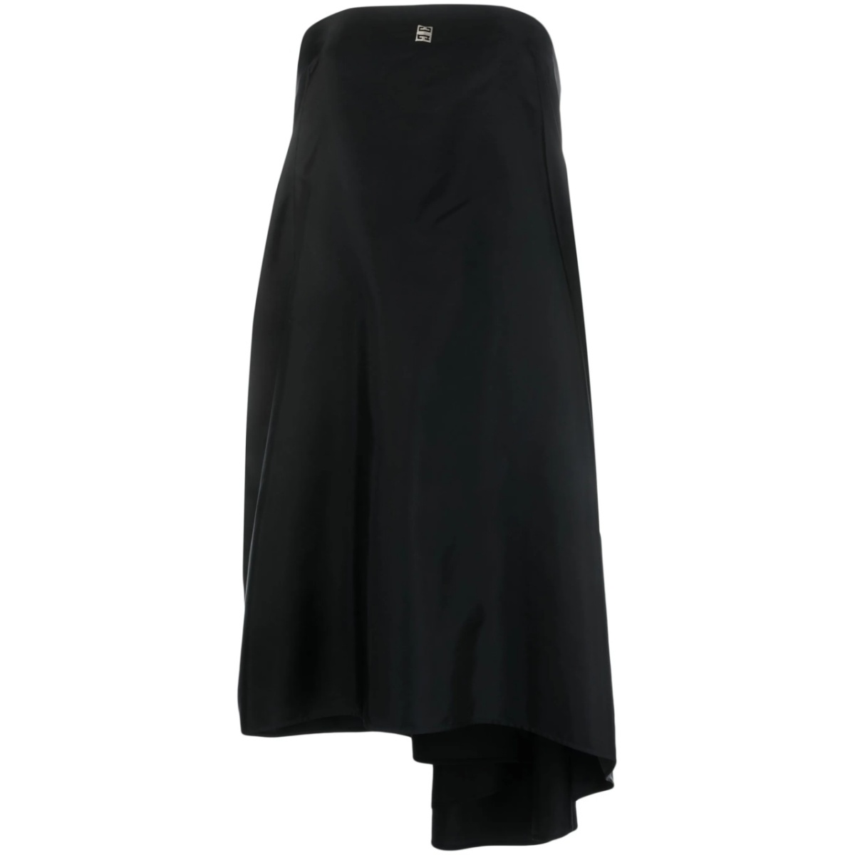 strapless A-line midi dress