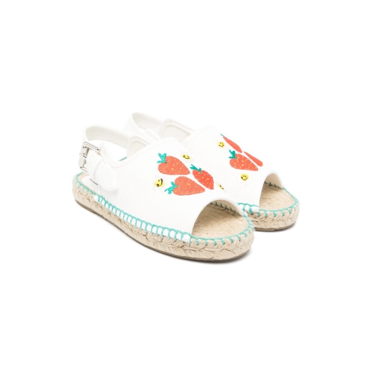strawberries-embroidered espadrilles