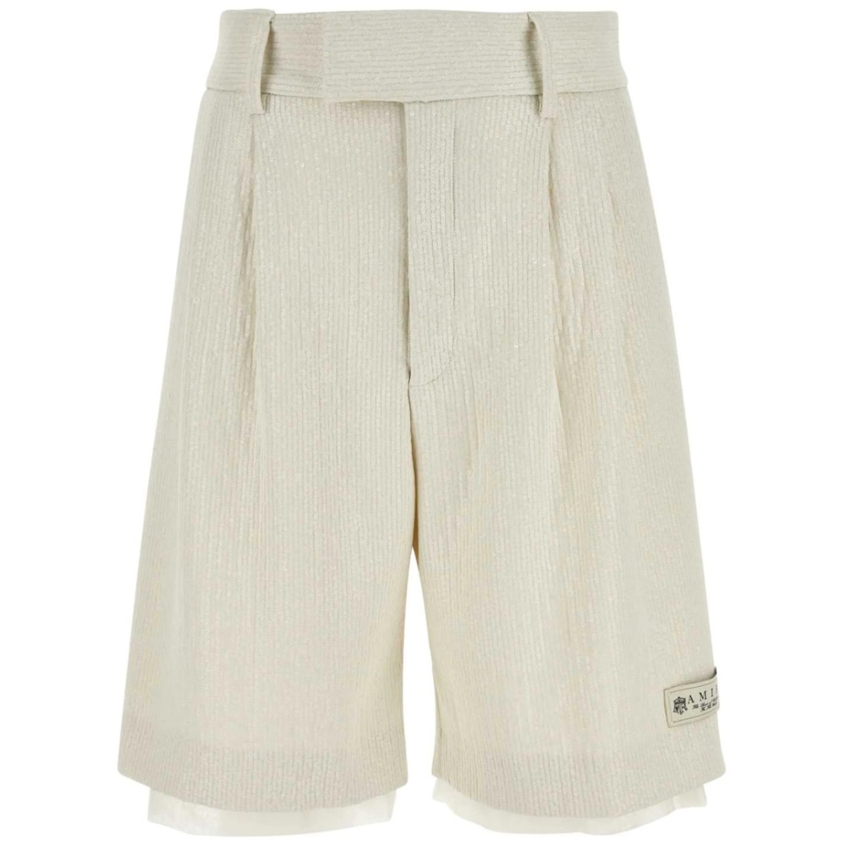 stretch-polyester shorts