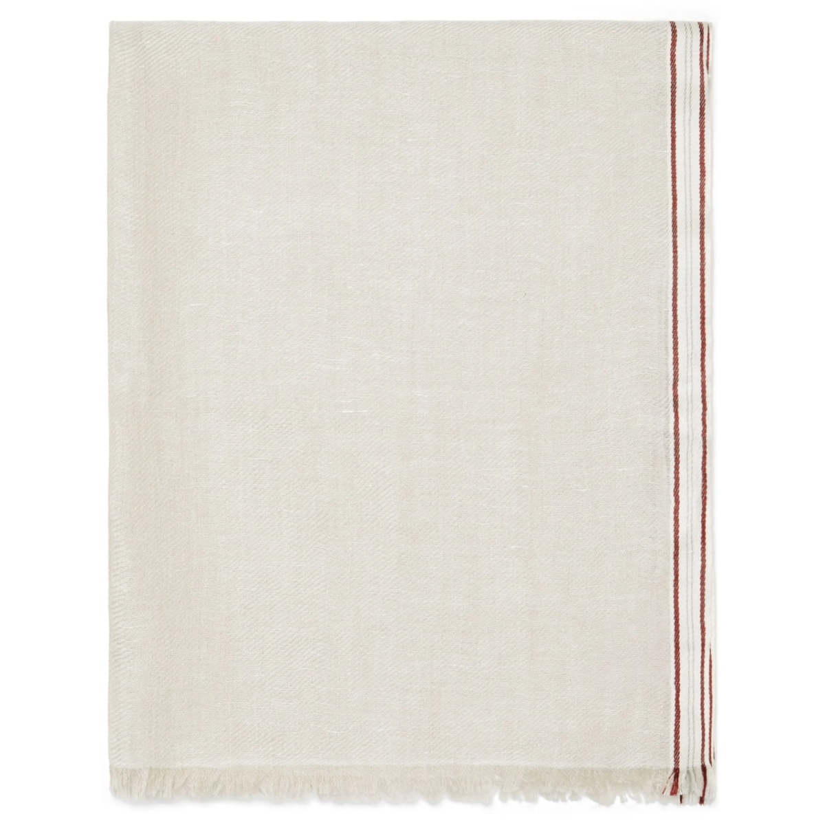 stripe border scarf