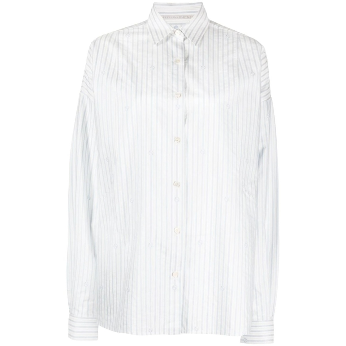 stripe-print long-sleeved shirt