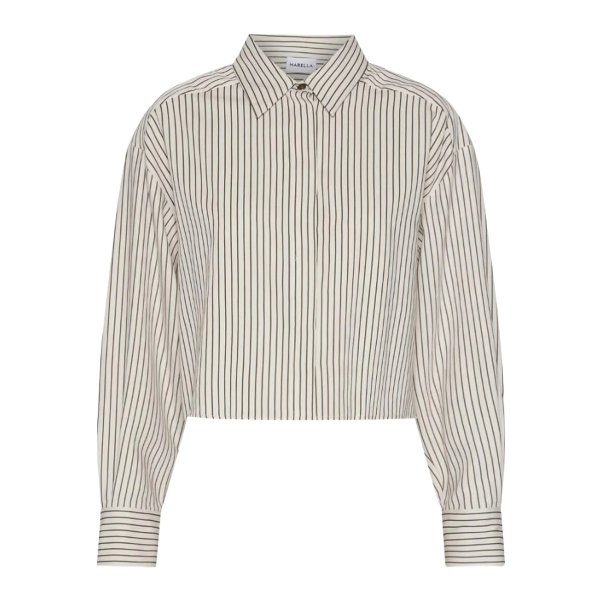 striped cropped shirt