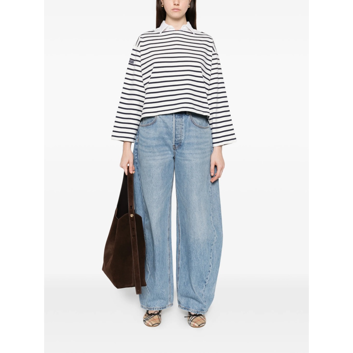 striped-pattern sweatshirt - Img 2