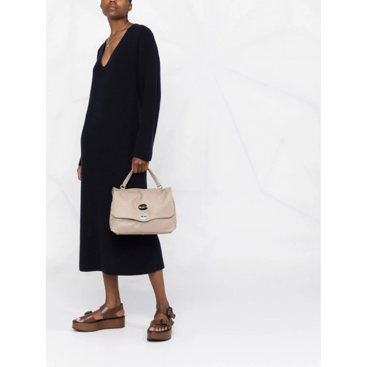stud -detail leather shoulder bag - Img 2