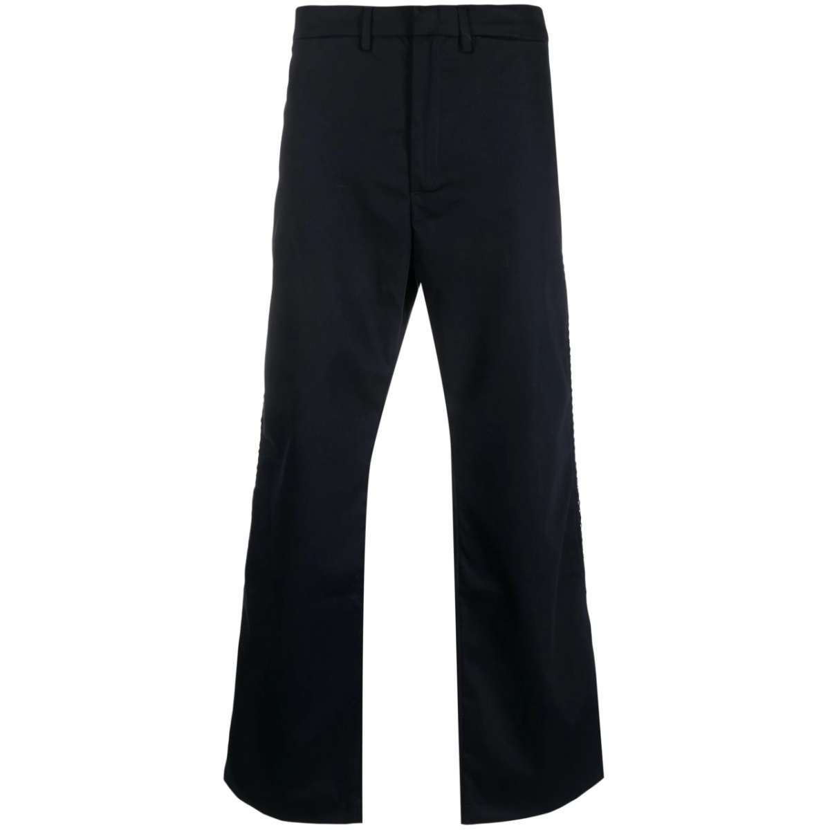 studded cotton bootcut trousers