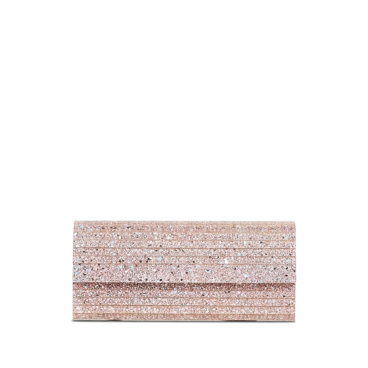 Sweetie glitter-ribbed clutch