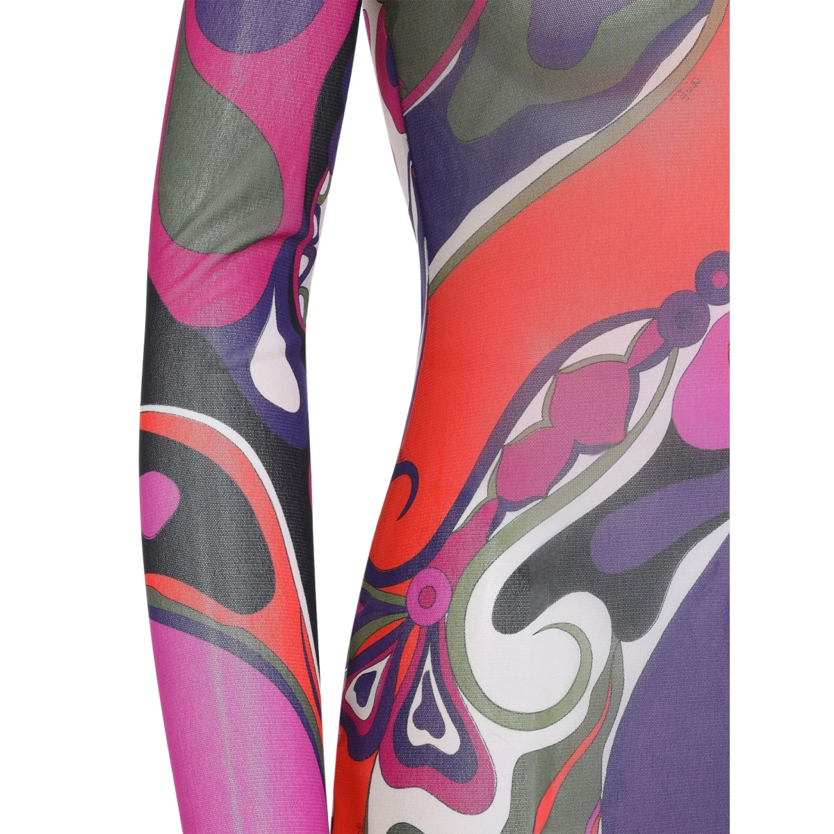 swirl-print turtleneck dress - Img 3
