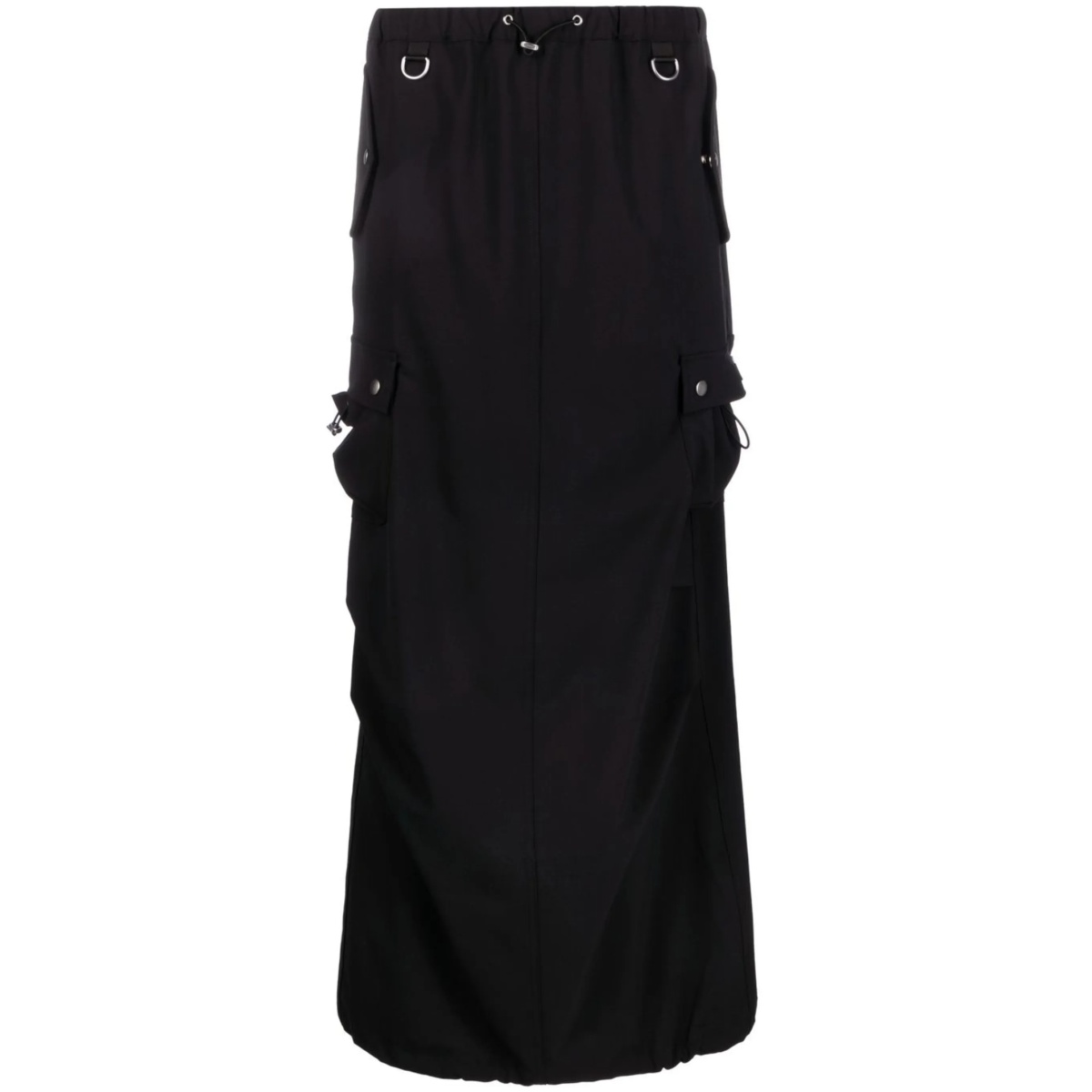 tailored cargo maxi skirt