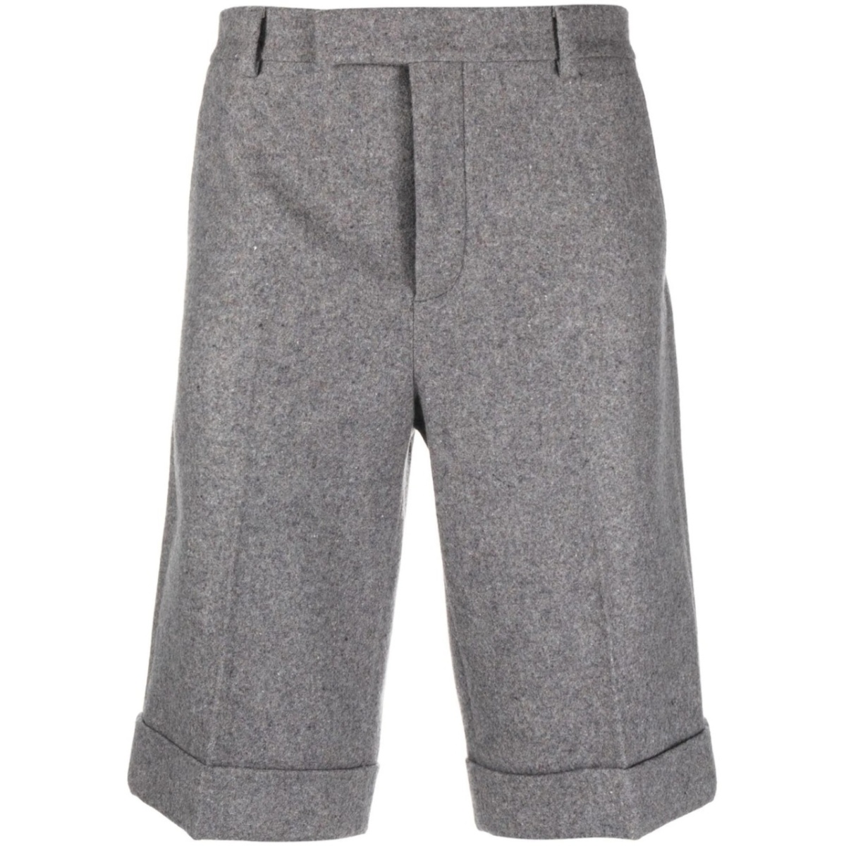 tailored cashmere-wool shorts