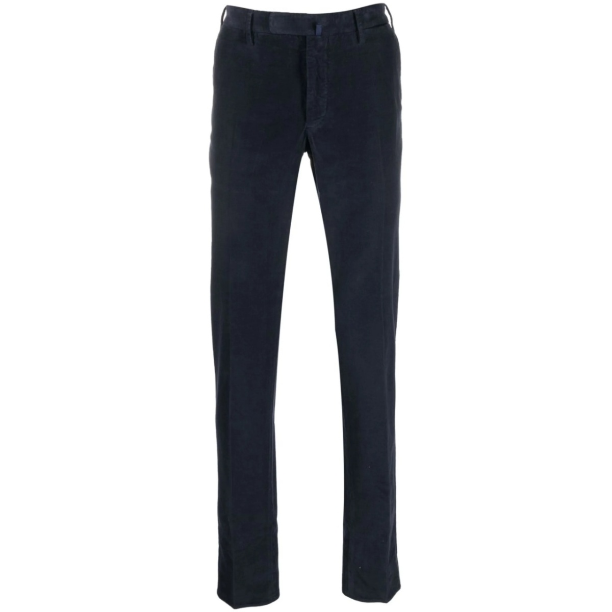 tapered-leg cotton trousers