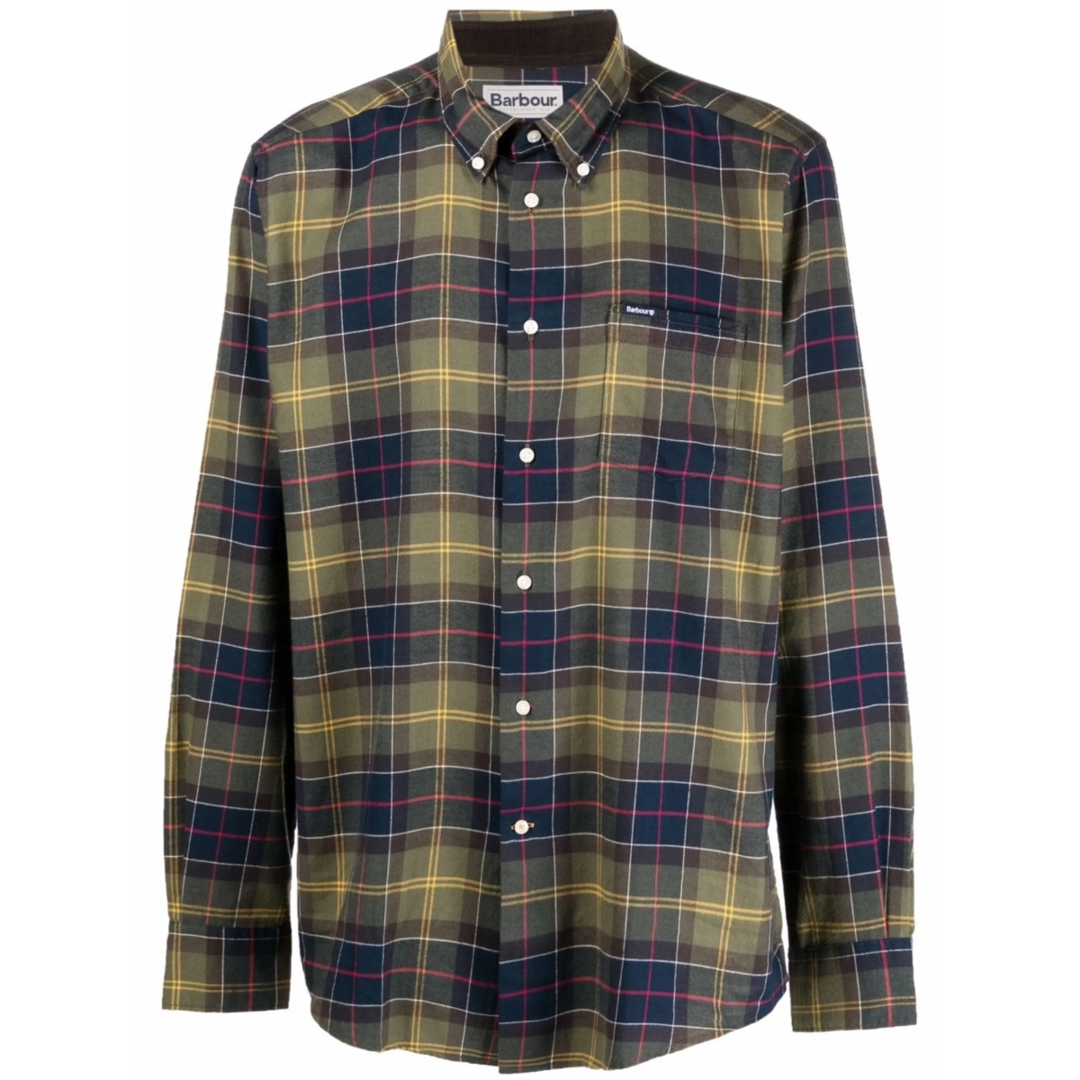 tartan check-print long-sleeved shirt