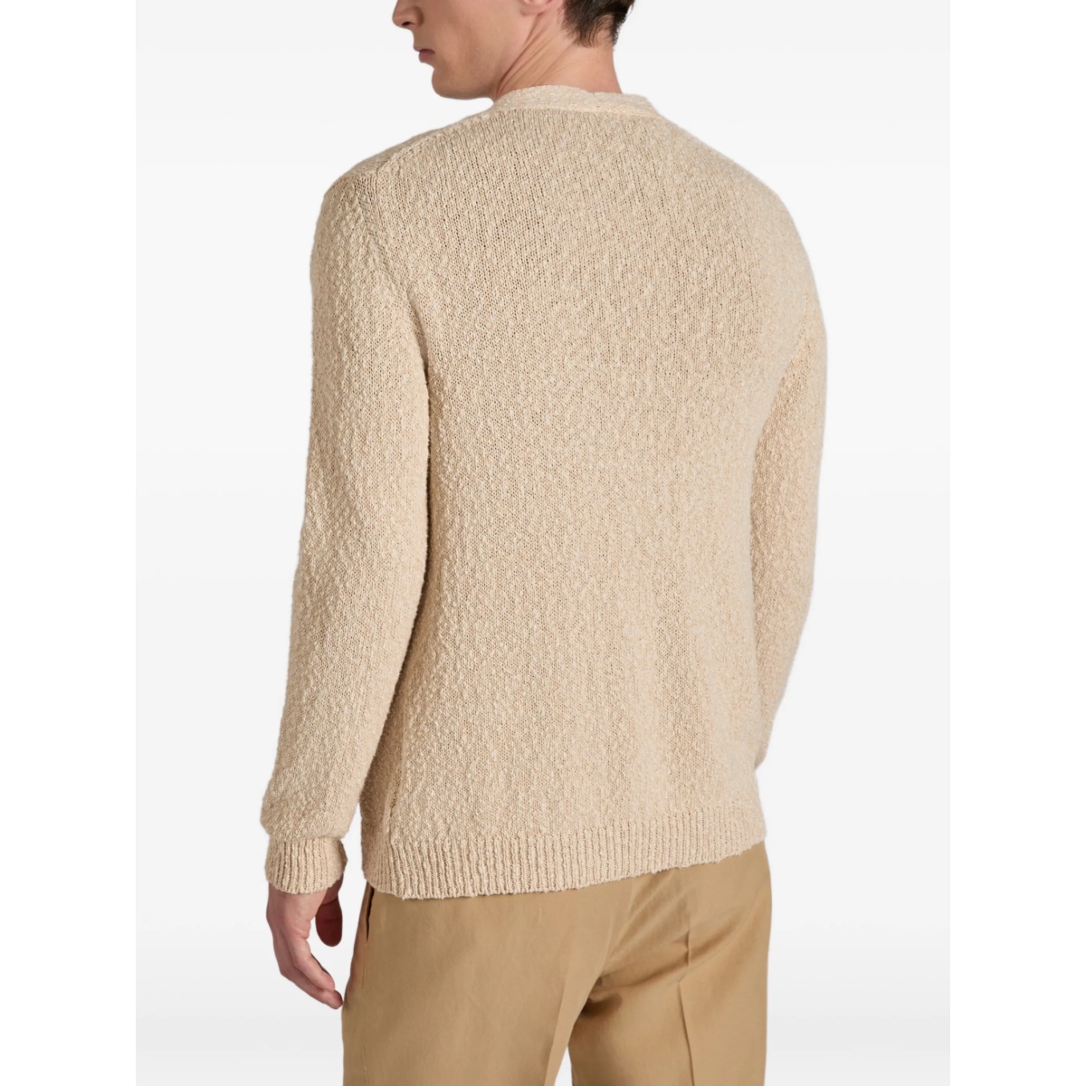 textured cotton cardigan - Img 4