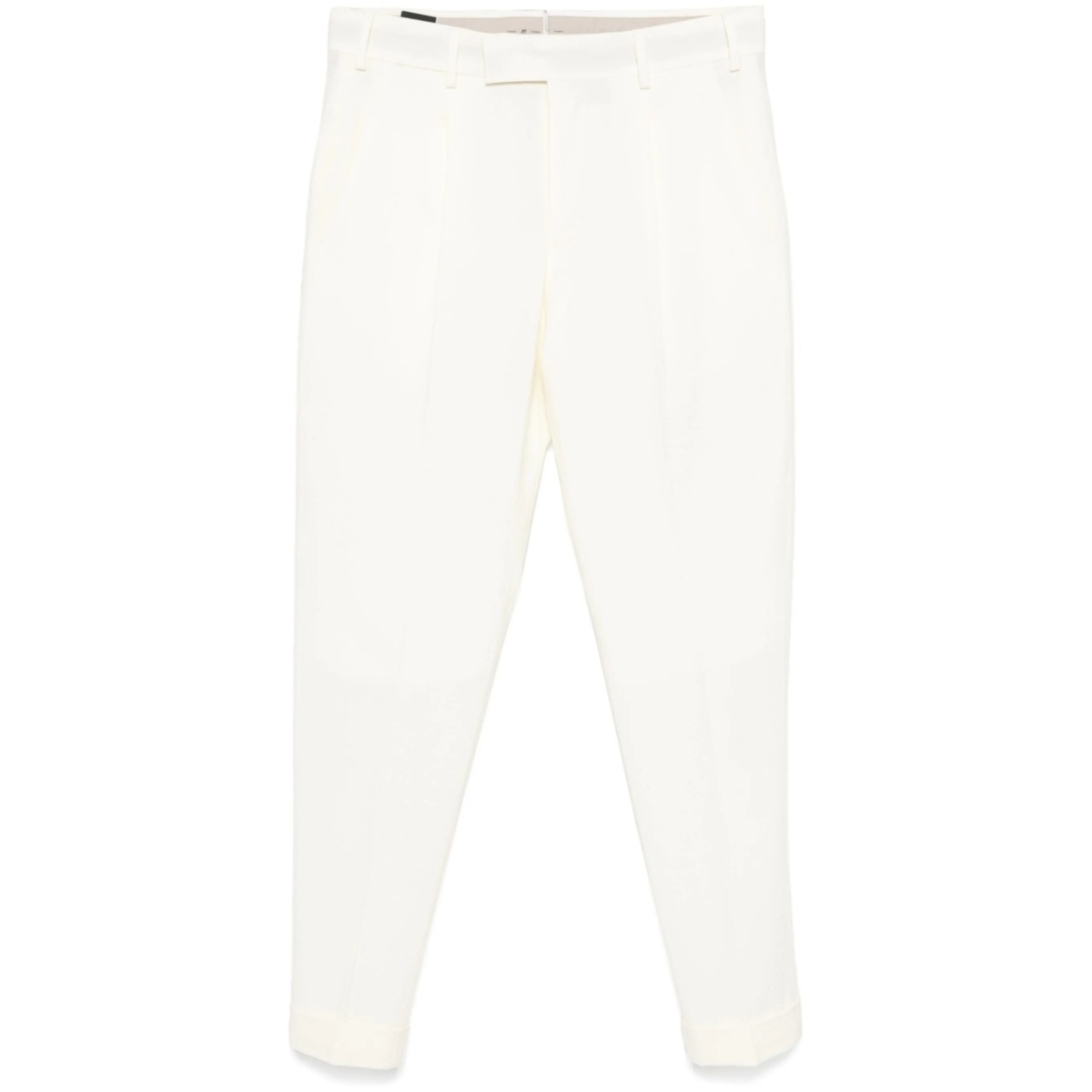 textured-finish trousers
