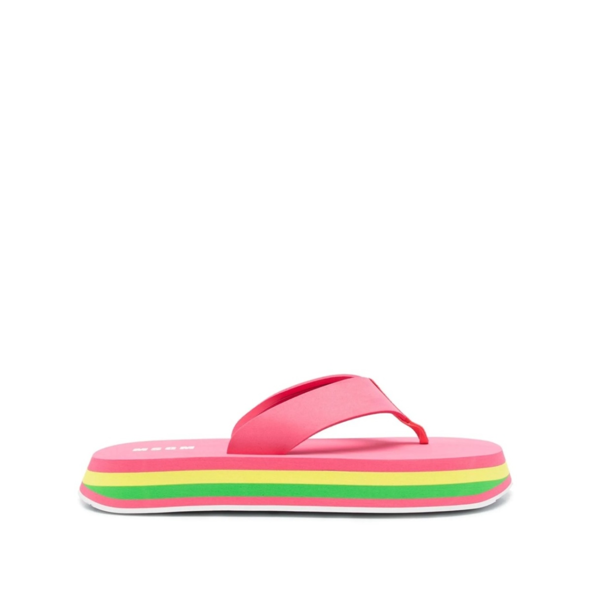 thong-strap chunky flip flops