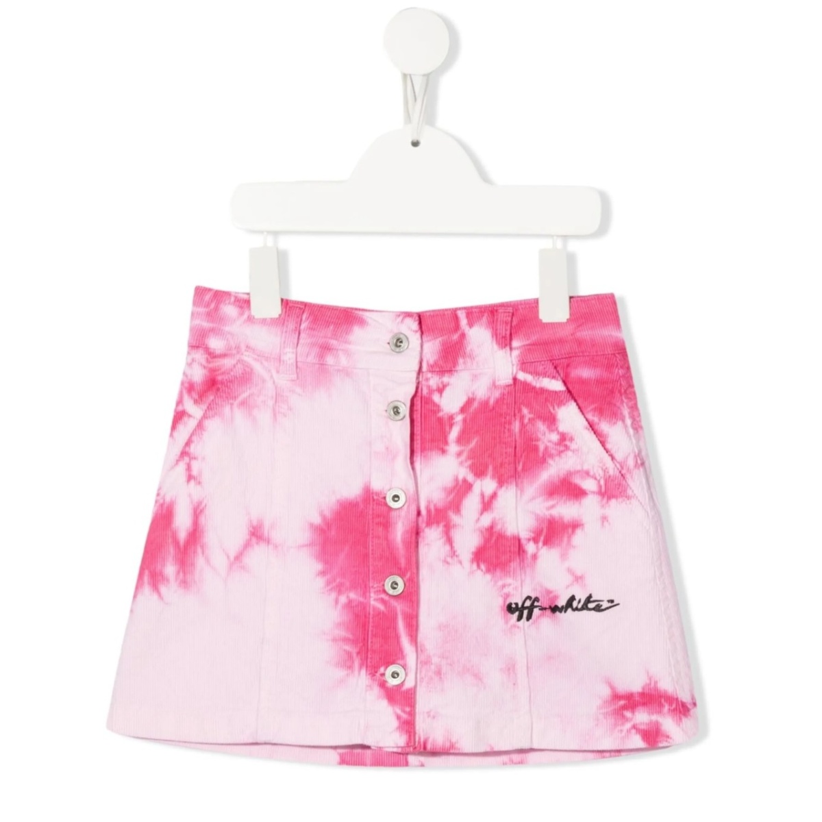 tie dye-print skirt