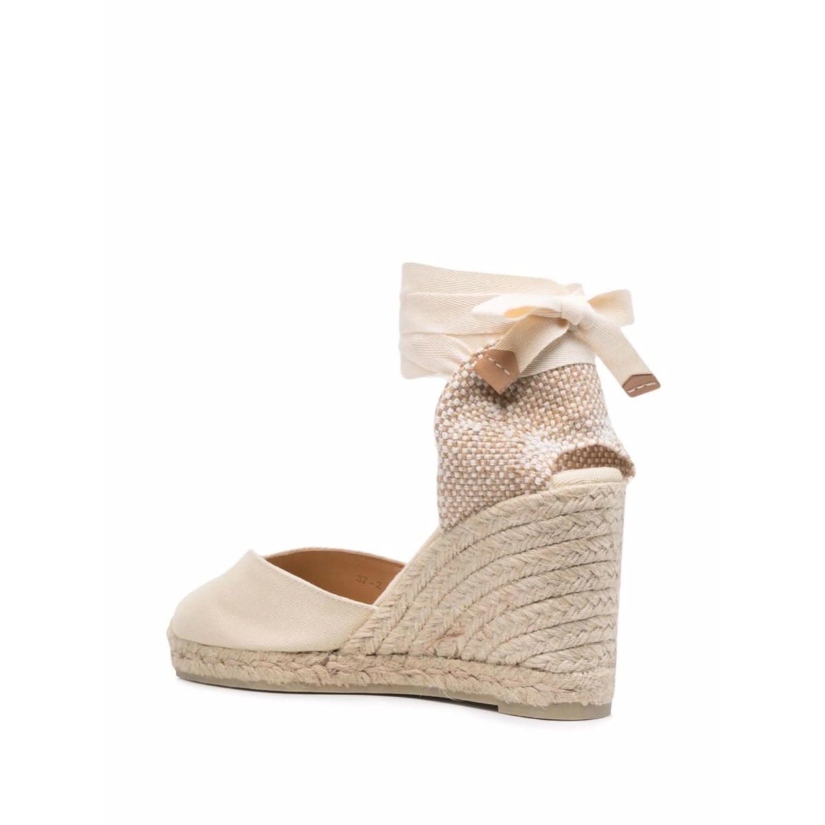 tie-fastening wedge sandals - Img 3