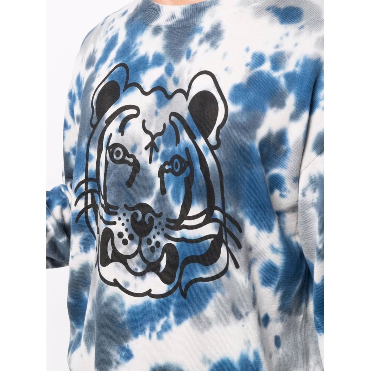 Tiger Head-print crew neck sweatshirt - Img 5