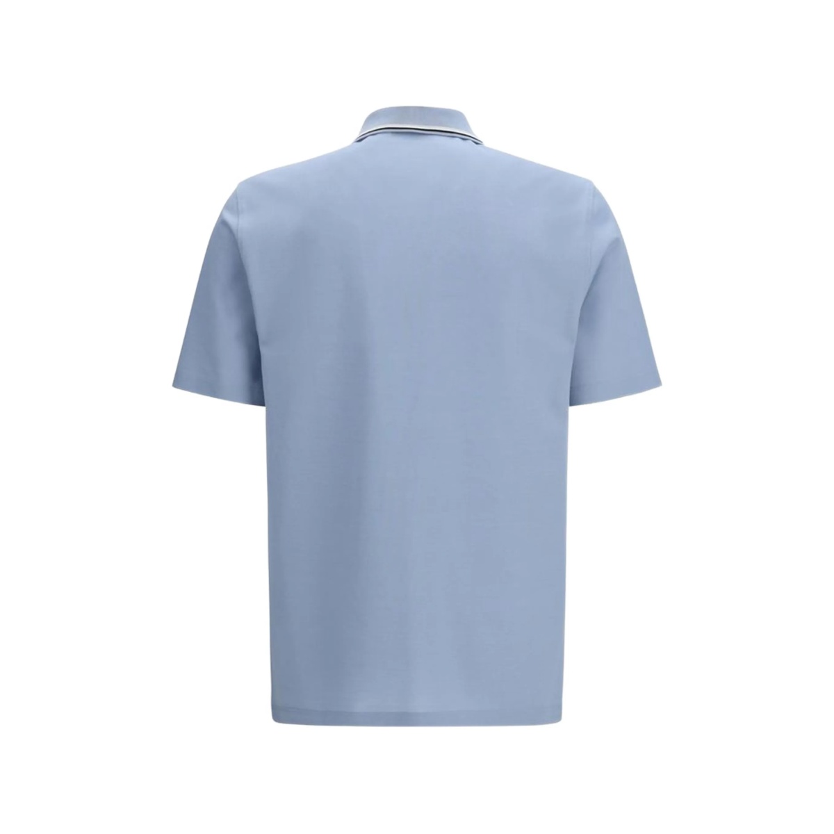 tipped-collar logo-embroidered polo shirt - Img 2