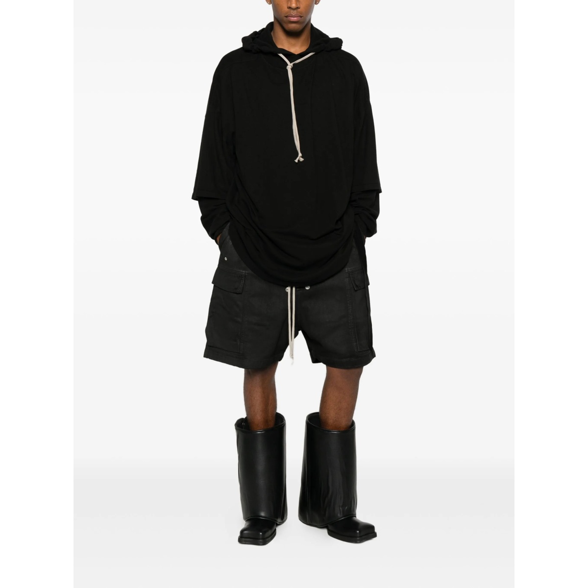Tommy layered drawstring hoodie - Img 2